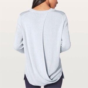 Lululemon Cashmere Blend Boolux Sweater Bring it Backbend Open Back